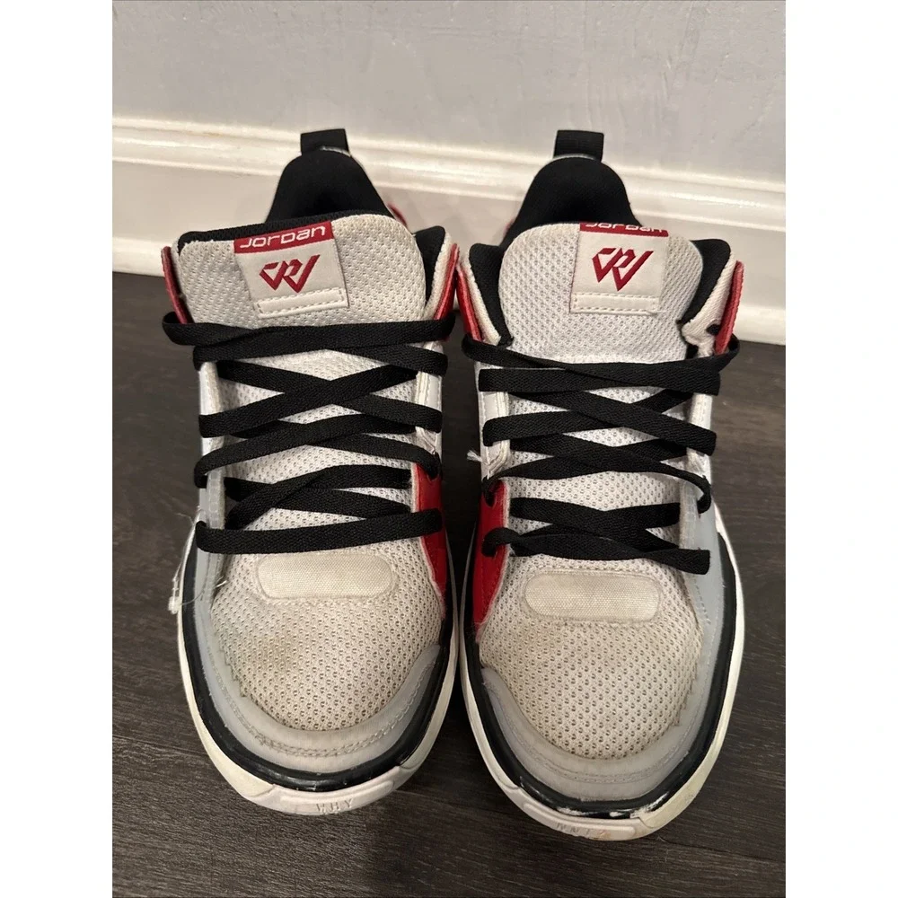 Jordan One Take 5 Shoes White GYM RED SNEAKERS Size 6.5Y Used Condition - Picture 3 of 11